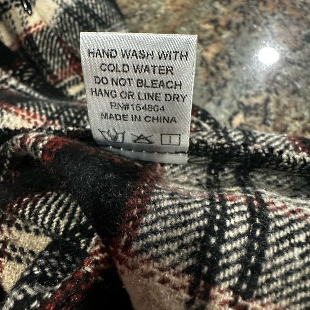 Plaid Check Wrap Mini Skirt - Picture 6 of 7